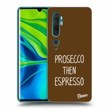 Picasee husă neagră din silicon pentru Xiaomi Mi Note 10 (Pro) - Prosecco then espresso