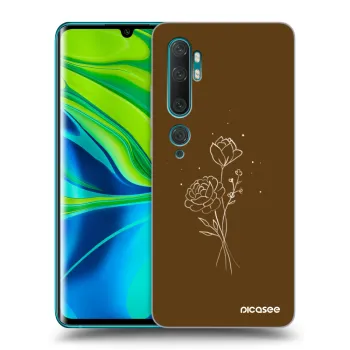 Husă pentru Xiaomi Mi Note 10 (Pro) - Brown flowers