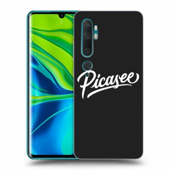 Picasee husă neagră din silicon pentru Xiaomi Mi Note 10 (Pro) - Picasee - old logo - white