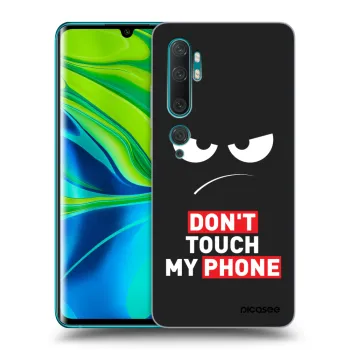 Picasee husă neagră din silicon pentru Xiaomi Mi Note 10 (Pro) - Angry Eyes - Transparent