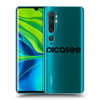 Picasee husă transparentă din silicon pentru Xiaomi Mi Note 10 (Pro) - Picasee - new logo - black