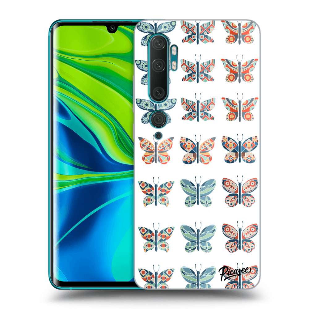 Picasee husă transparentă din silicon pentru Xiaomi Mi Note 10 (Pro) - Butterflies