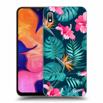 Husă pentru Samsung Galaxy A10 A105F - Pink Monstera