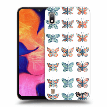 Picasee husă transparentă din silicon pentru Samsung Galaxy A10 A105F - Butterflies