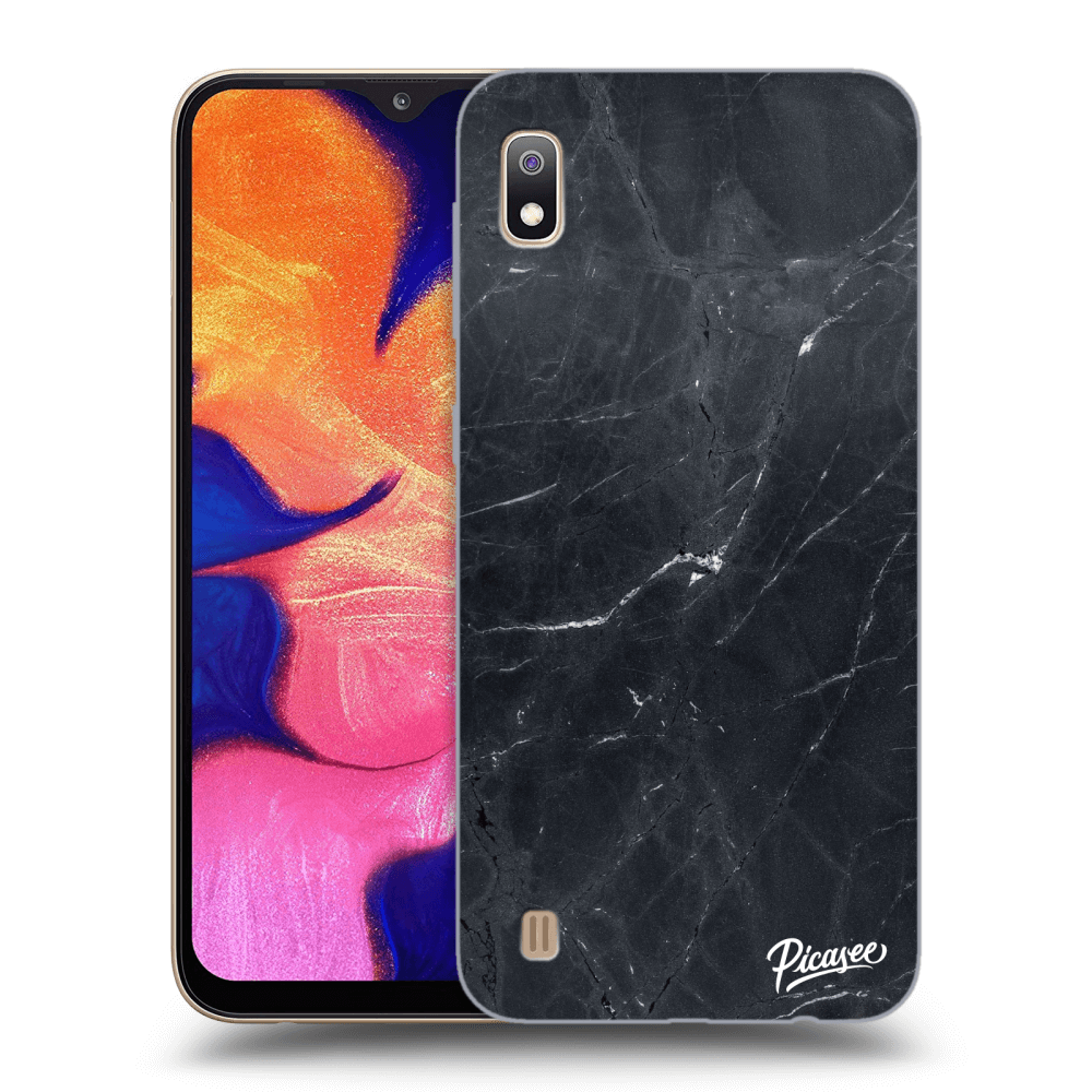 Picasee husă transparentă din silicon pentru Samsung Galaxy A10 A105F - Black marble