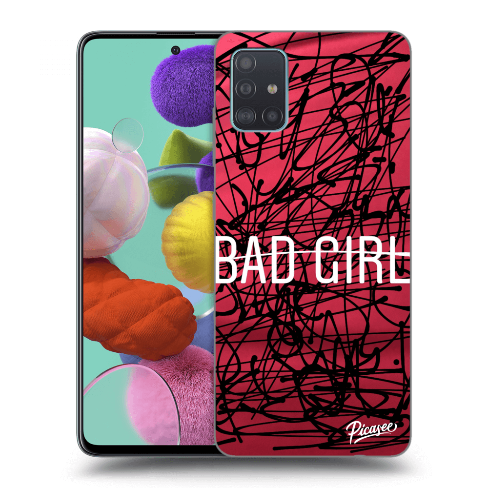 Picasee husă neagră din silicon pentru Samsung Galaxy A51 A515F - Bad girl