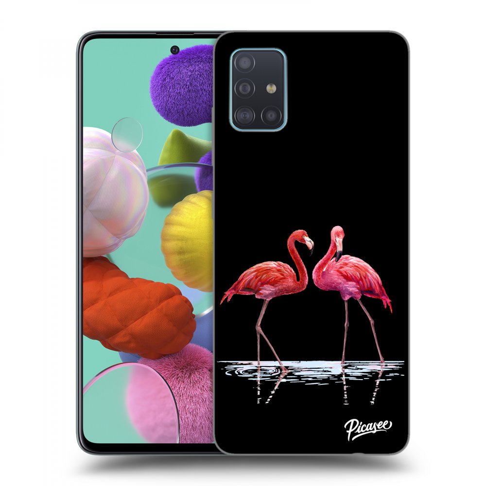 Picasee ULTIMATE CASE pentru Samsung Galaxy A51 A515F - Flamingos couple