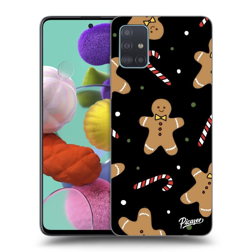 Picasee husă neagră din silicon pentru Samsung Galaxy A51 A515F - Gingerbread