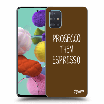 Picasee husă neagră din silicon pentru Samsung Galaxy A51 A515F - Prosecco then espresso