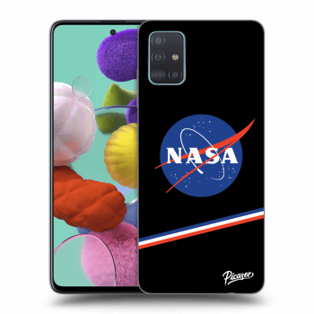 Picasee husă neagră din silicon pentru Samsung Galaxy A51 A515F - NASA Original