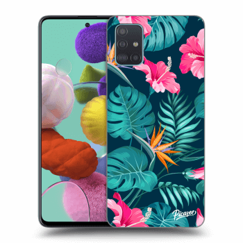 Husă pentru Samsung Galaxy A51 A515F - Pink Monstera