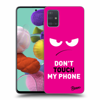 Picasee ULTIMATE CASE pentru Samsung Galaxy A51 A515F - Angry Eyes - Pink