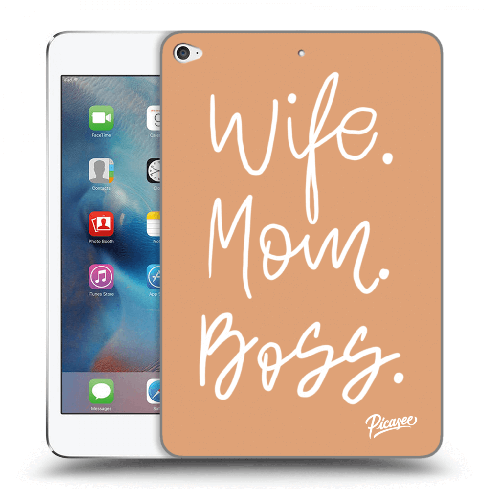 Picasee husă transparentă din silicon pentru Apple iPad mini 4 - Boss Mama