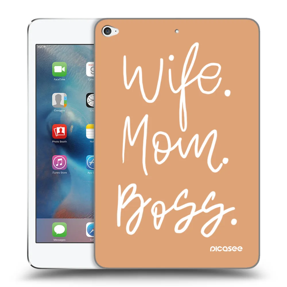 Picasee husă transparentă din silicon pentru Apple iPad mini 4 - Boss Mama