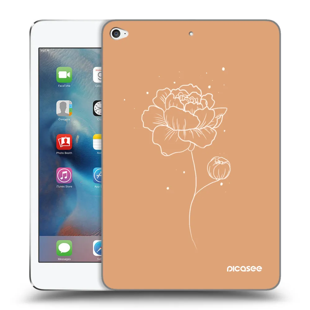 Picasee husă transparentă din silicon pentru Apple iPad mini 4 - Peonies