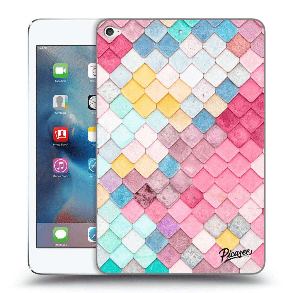 Picasee husă transparentă din silicon pentru Apple iPad mini 4 - Colorful roof