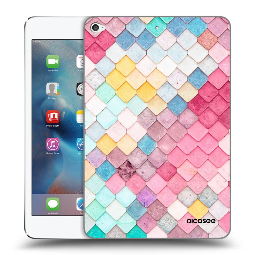 Picasee husă transparentă din silicon pentru Apple iPad mini 4 - Colorful roof