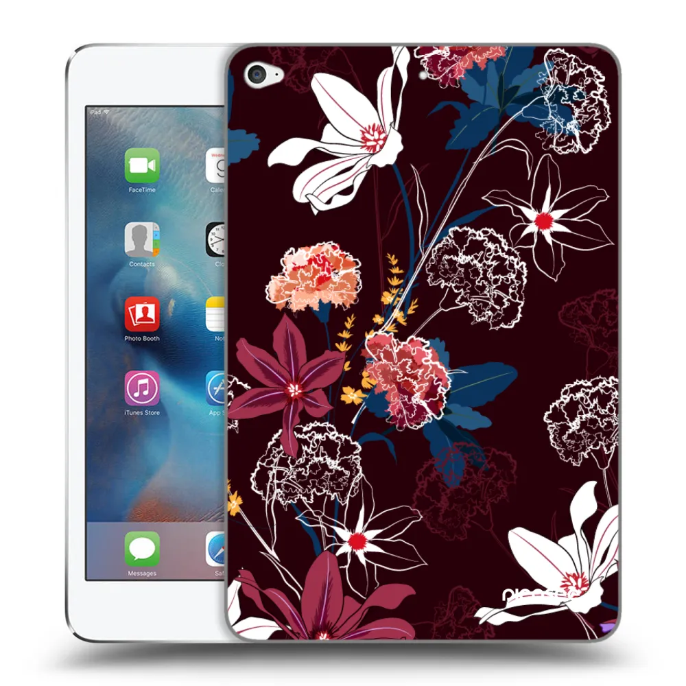 Picasee husă transparentă din silicon pentru Apple iPad mini 4 - Dark Meadow