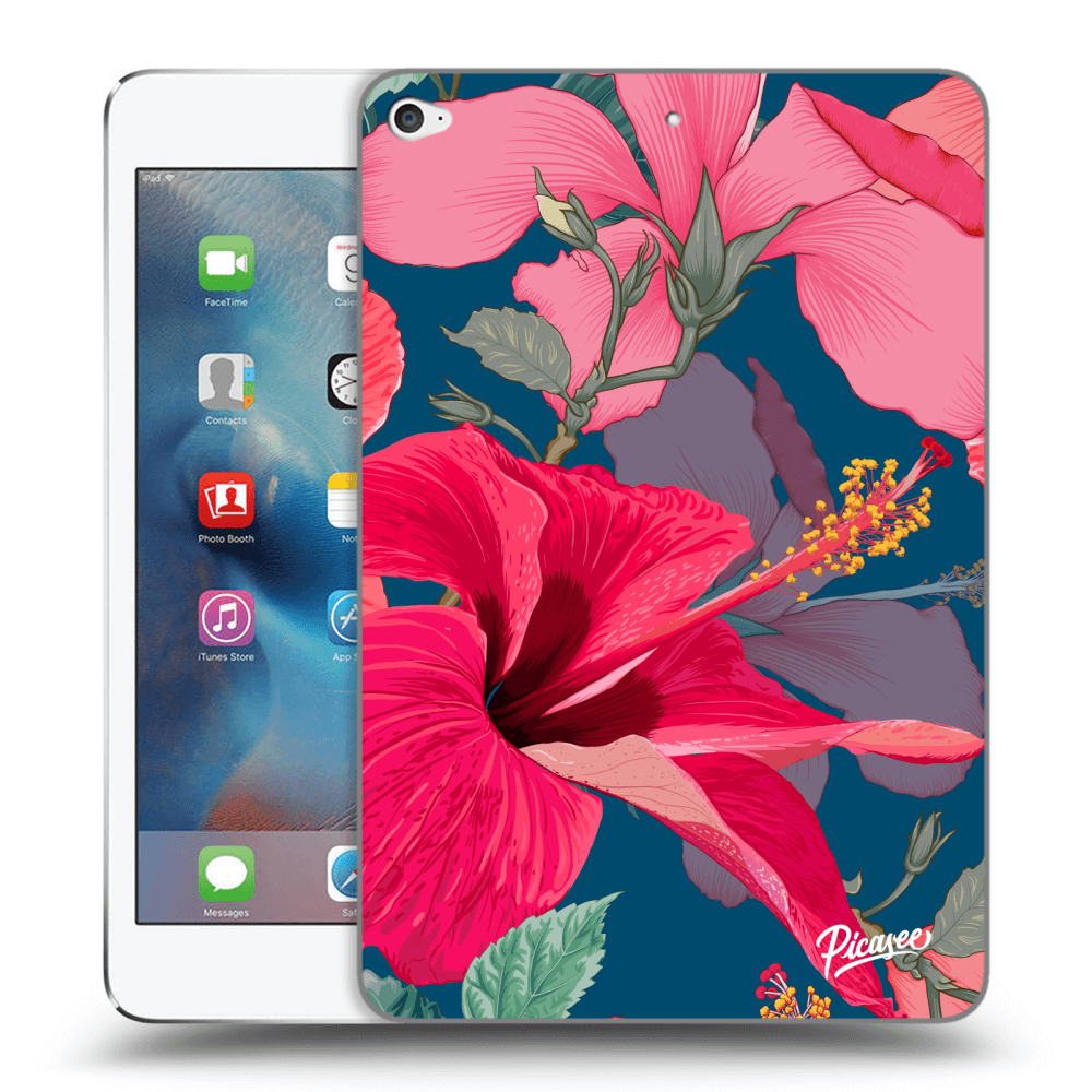 Picasee husă transparentă din silicon pentru Apple iPad mini 4 - Hibiscus