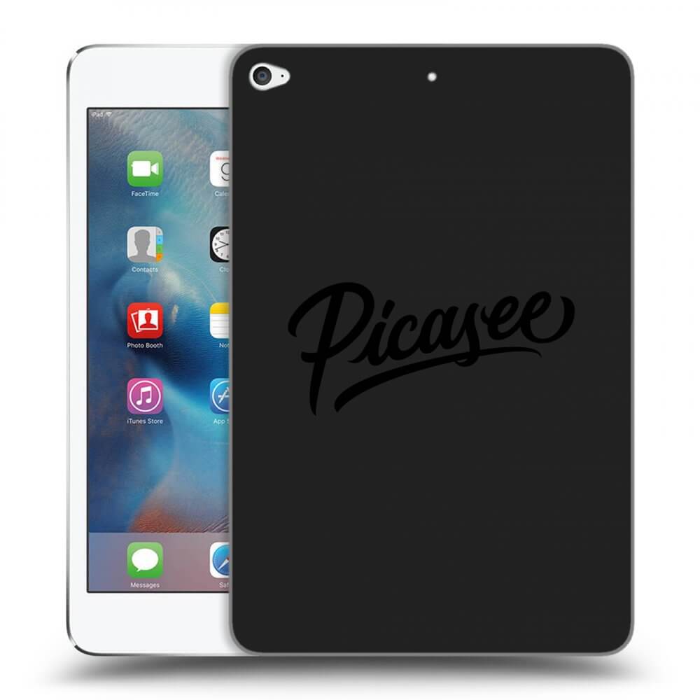 Picasee husă neagră din silicon pentru Apple iPad mini 4 - Picasee - old logo - black