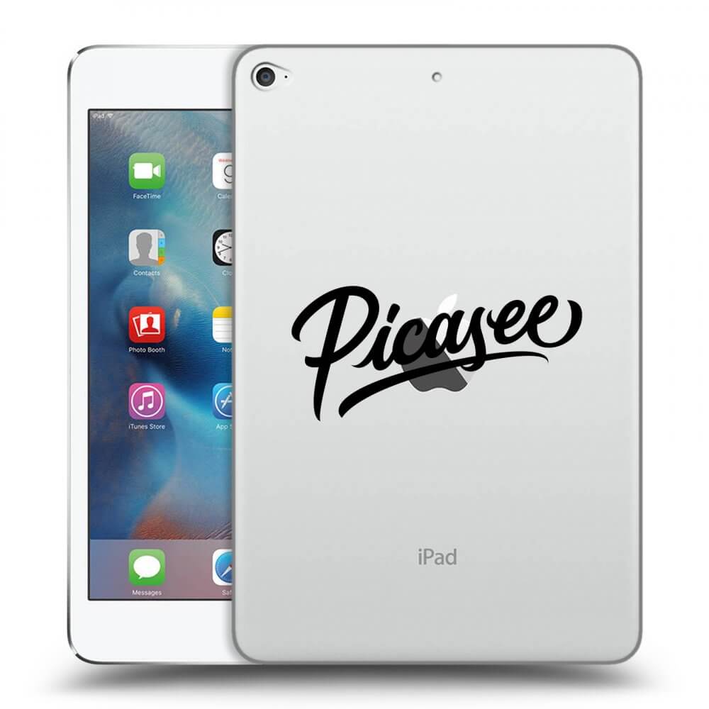 Picasee husă transparentă din silicon pentru Apple iPad mini 4 - Picasee - old logo - black