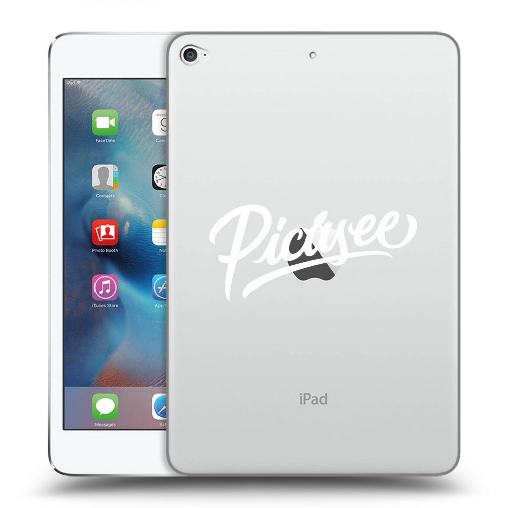 Picasee husă transparentă din silicon pentru Apple iPad mini 4 - Picasee - old logo - white
