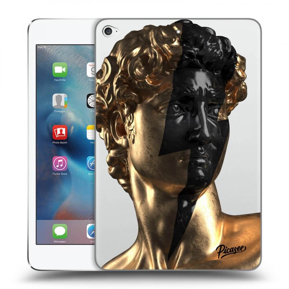 Picasee husă transparentă din silicon pentru Apple iPad mini 4 - Wildfire - Gold