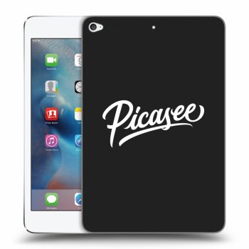 Picasee husă neagră din silicon pentru Apple iPad mini 4 - Picasee - old logo - white
