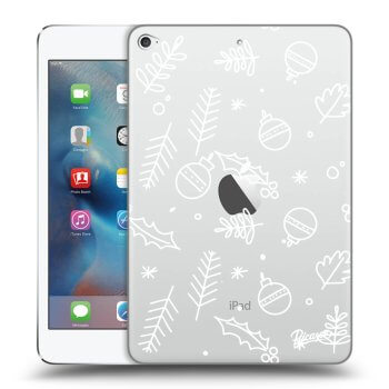 Picasee husă transparentă din silicon pentru Apple iPad mini 4 - Mistletoe