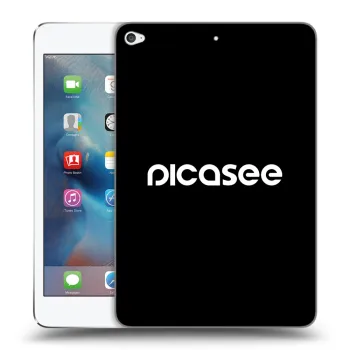 Picasee husă neagră din silicon pentru Apple iPad mini 4 - Picasee - new logo - white