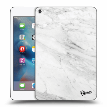 Picasee husă transparentă din silicon pentru Apple iPad mini 4 - White marble