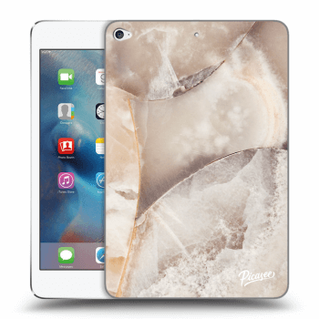 Picasee husă transparentă din silicon pentru Apple iPad mini 4 - Cream marble