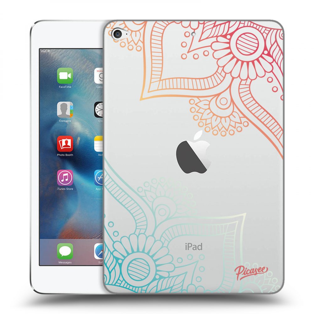 Picasee husă transparentă din silicon pentru Apple iPad mini 4 - Flowers pattern