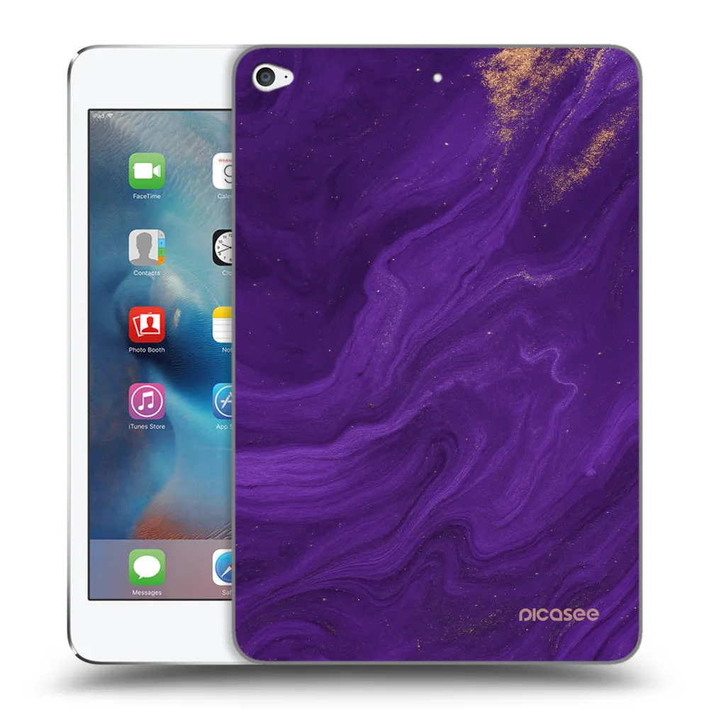 Picasee husă transparentă din silicon pentru Apple iPad mini 4 - Purple