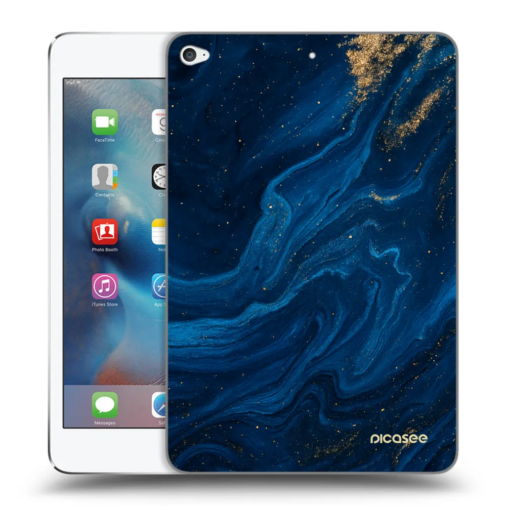 Picasee husă transparentă din silicon pentru Apple iPad mini 4 - Blue