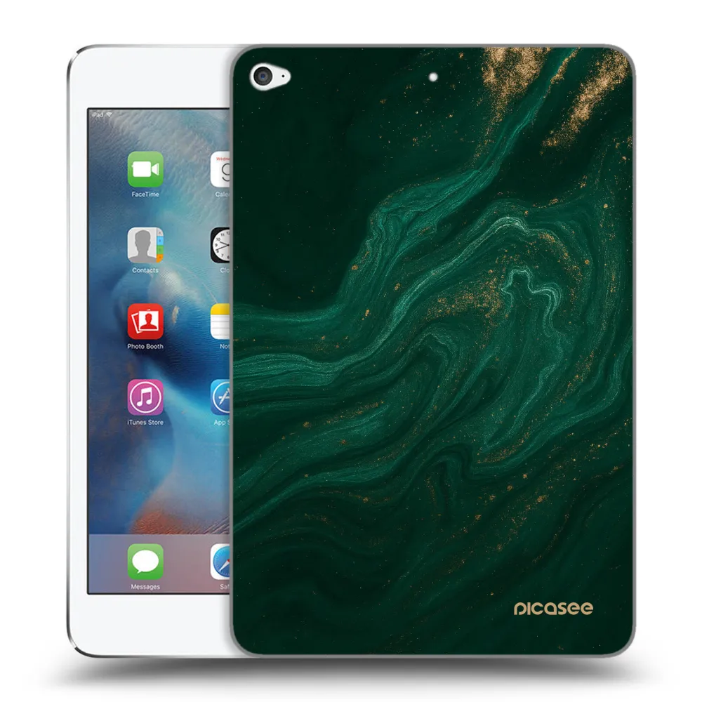 Picasee husă transparentă din silicon pentru Apple iPad mini 4 - Green