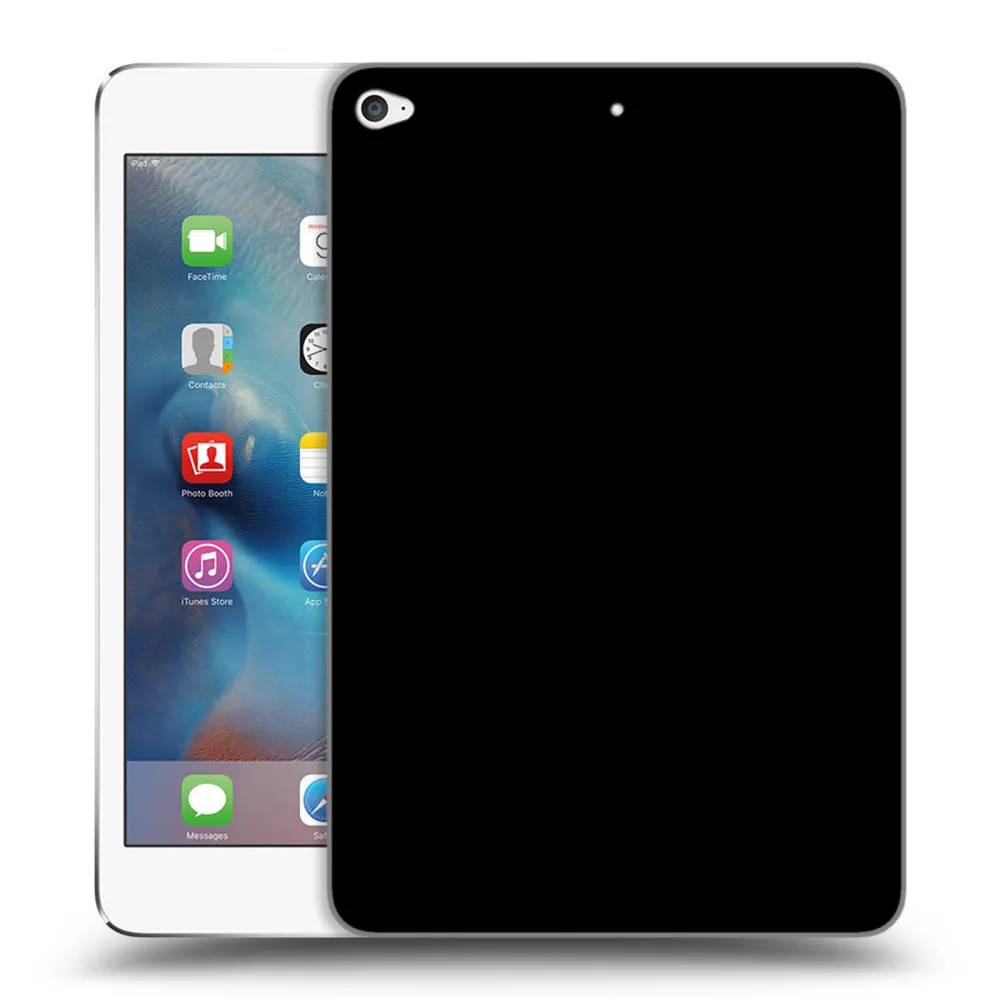 Picasee husă neagră din silicon pentru Apple iPad mini 4 - Picasee - new logo - black