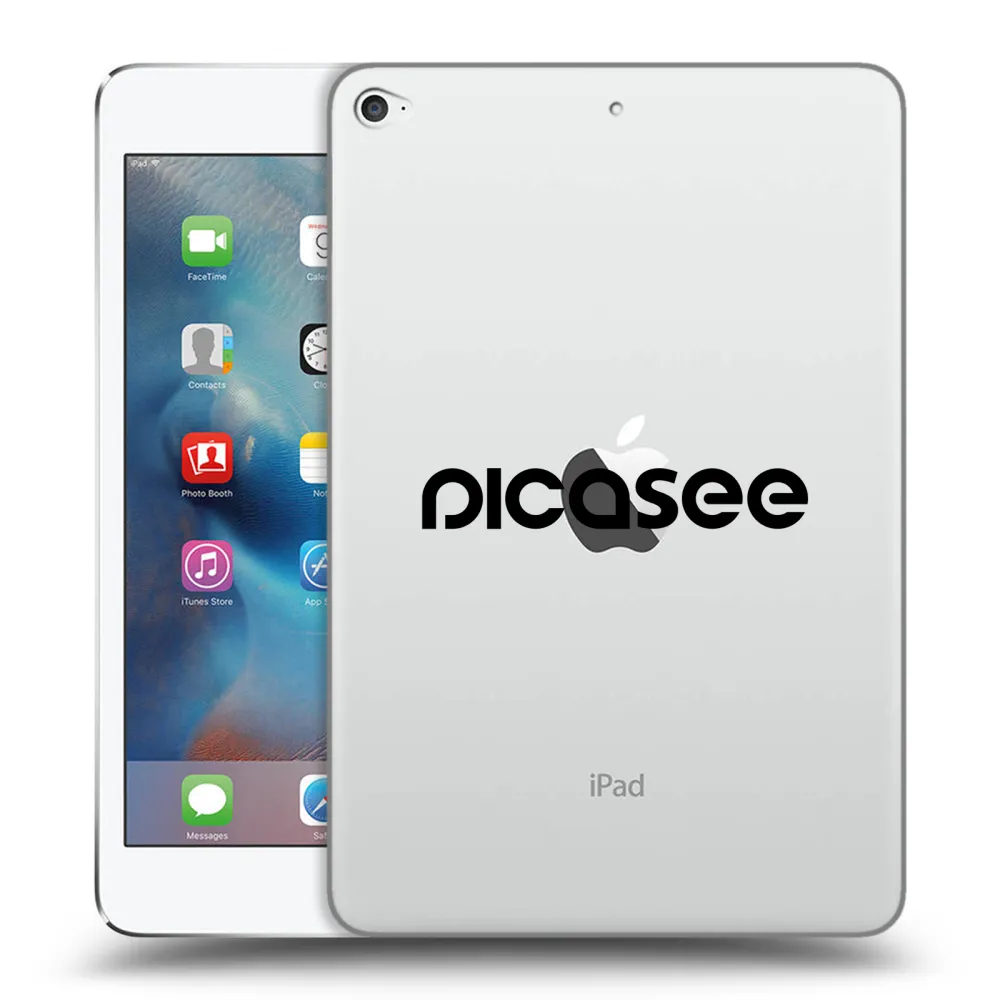 Picasee husă transparentă din silicon pentru Apple iPad mini 4 - Picasee - new logo - black