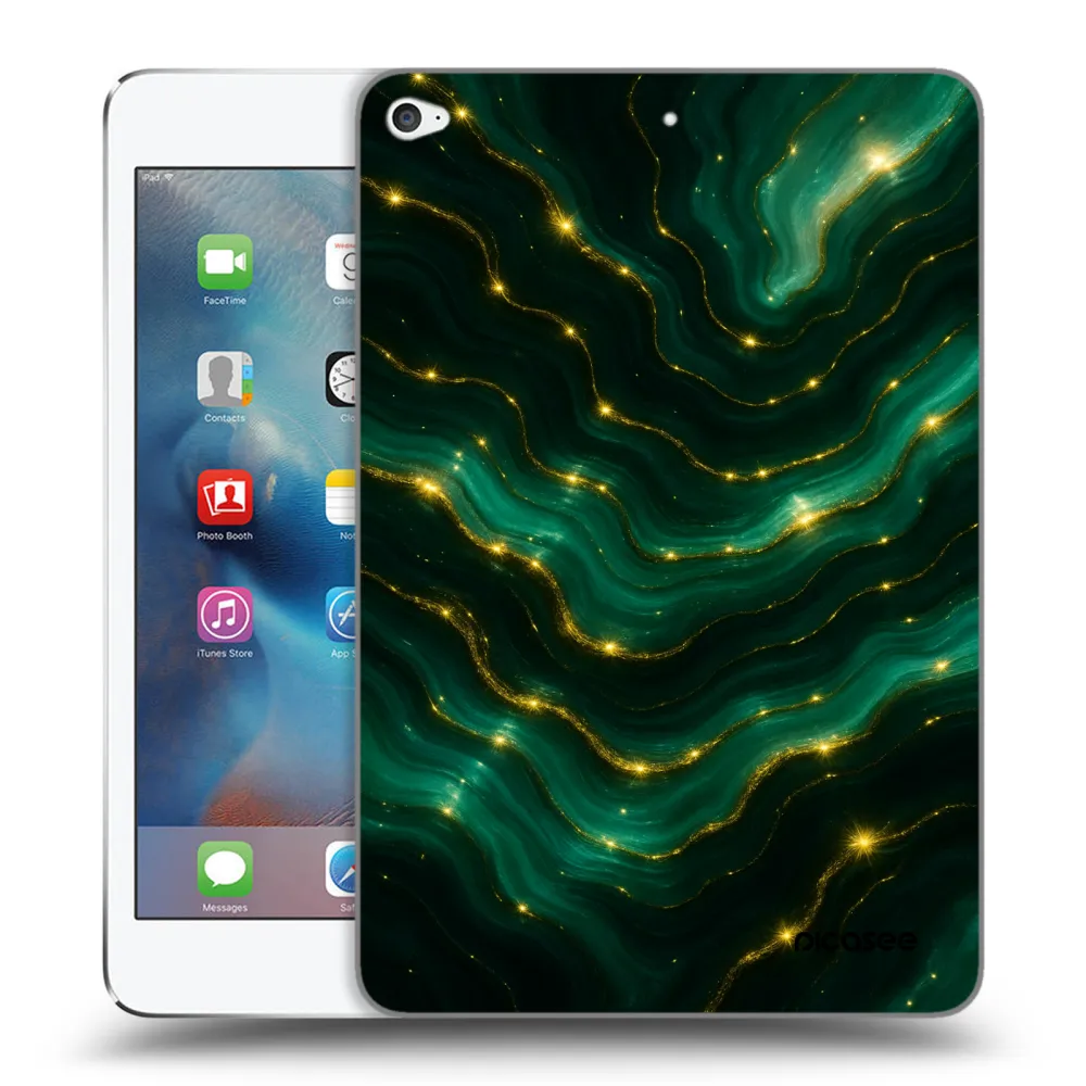 Picasee husă transparentă din silicon pentru Apple iPad mini 4 - Emerald