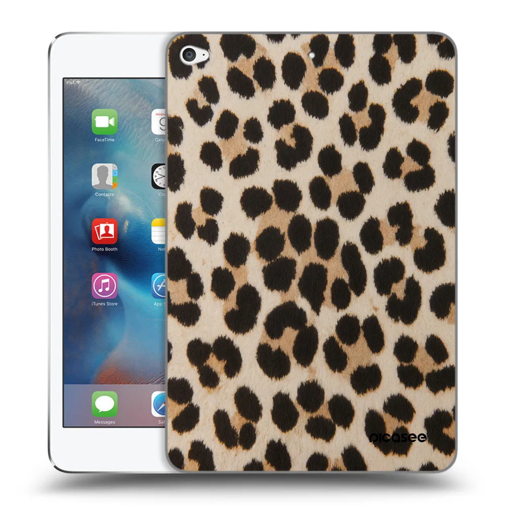 Picasee husă transparentă din silicon pentru Apple iPad mini 4 - Brown Tiger