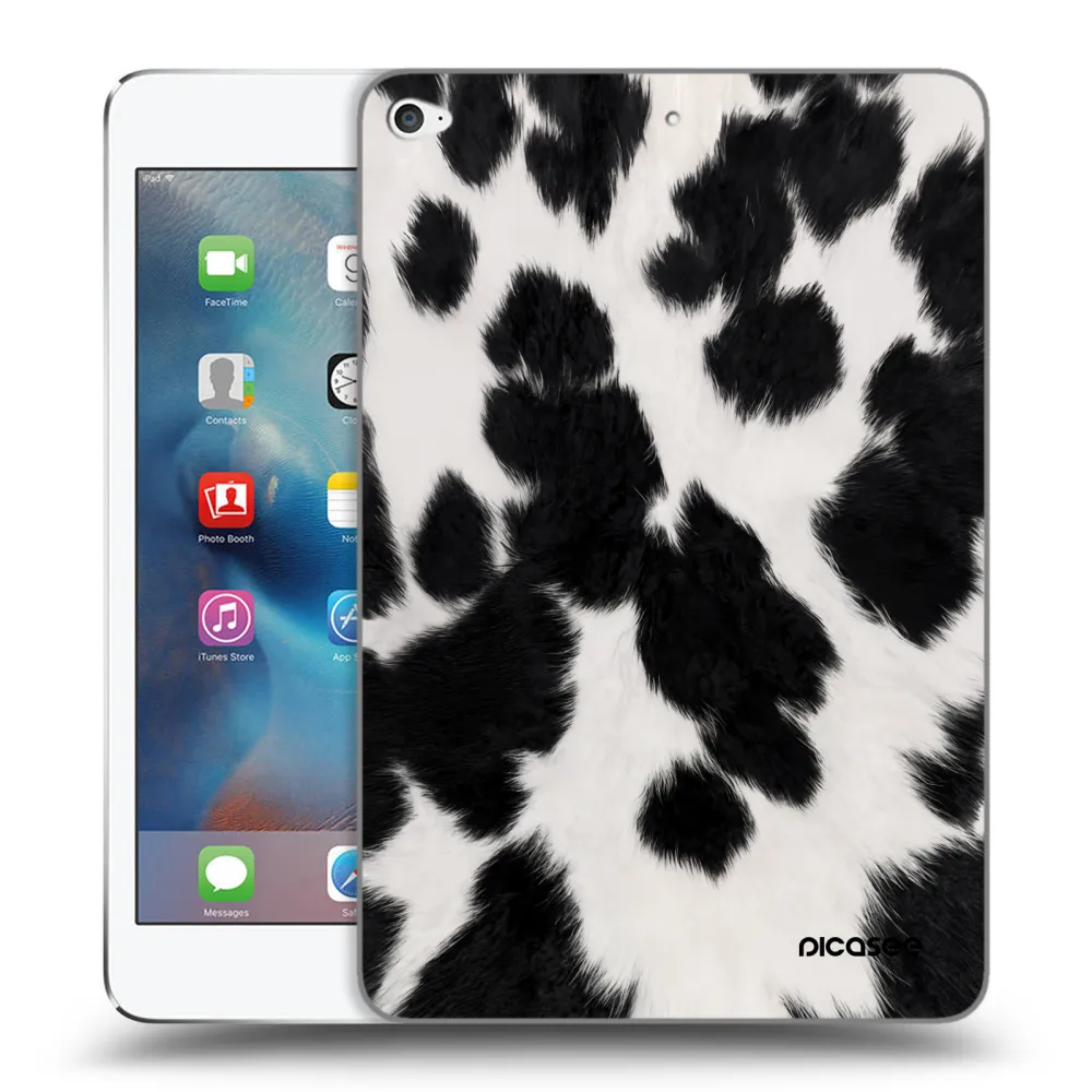 Picasee husă transparentă din silicon pentru Apple iPad mini 4 - Black Moo