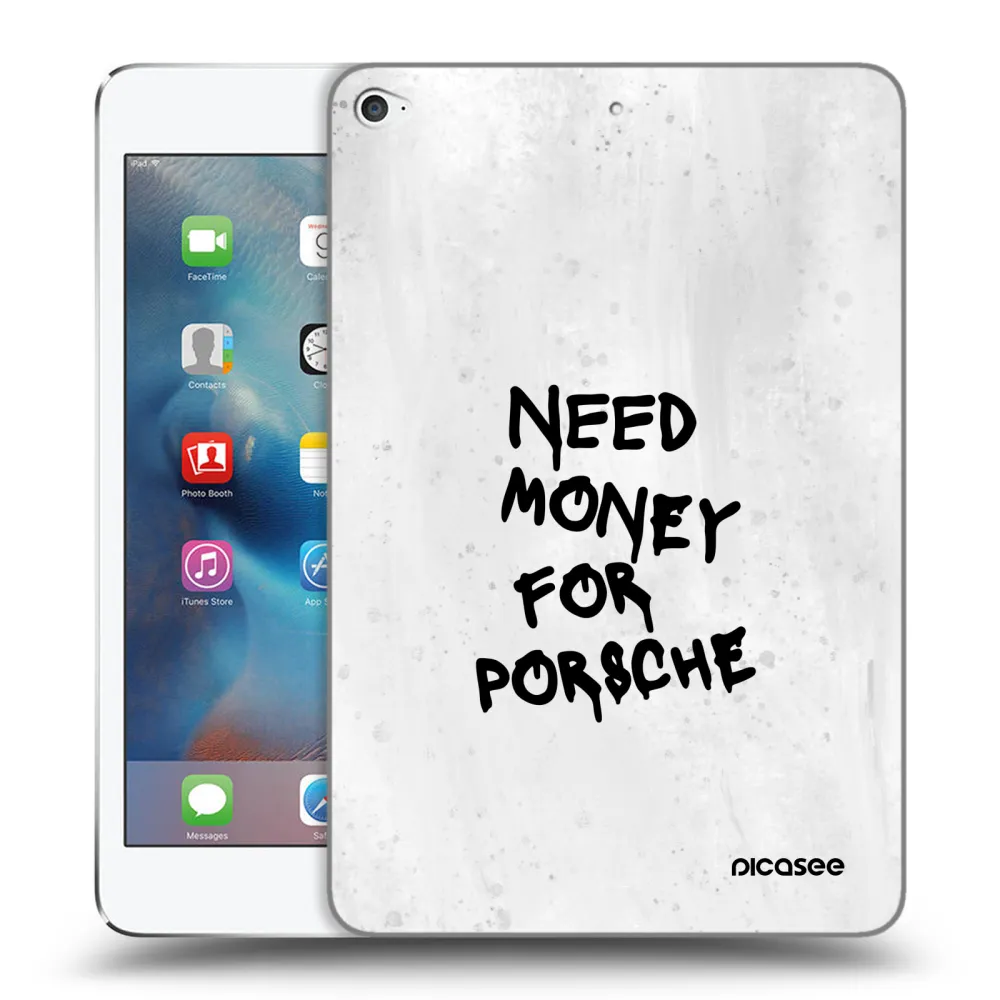 Picasee husă transparentă din silicon pentru Apple iPad mini 4 - White Dollar