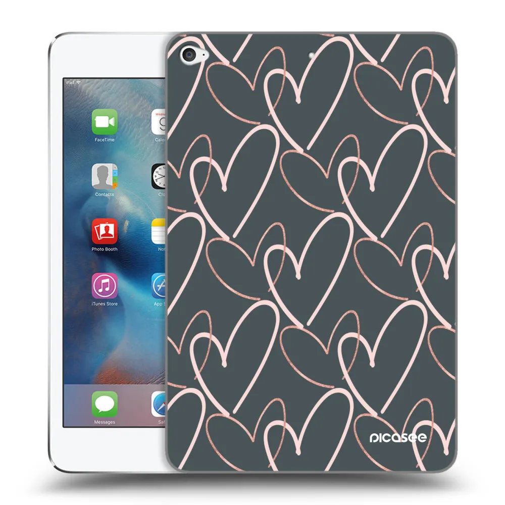 Picasee husă transparentă din silicon pentru Apple iPad mini 4 - Lots of love