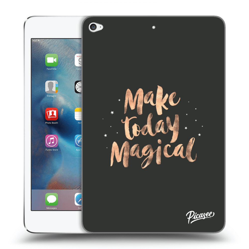 Picasee husă neagră din silicon pentru Apple iPad mini 4 - Make today Magical