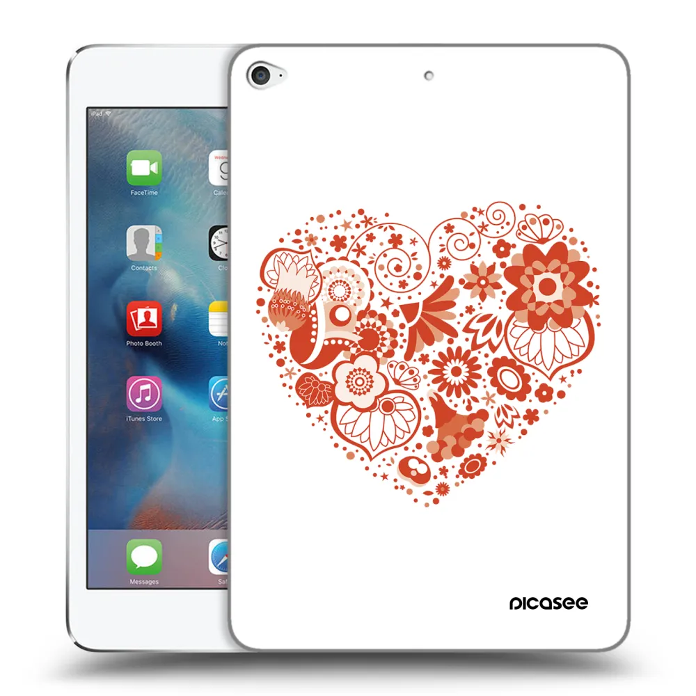 Picasee husă transparentă din silicon pentru Apple iPad mini 4 - Big heart