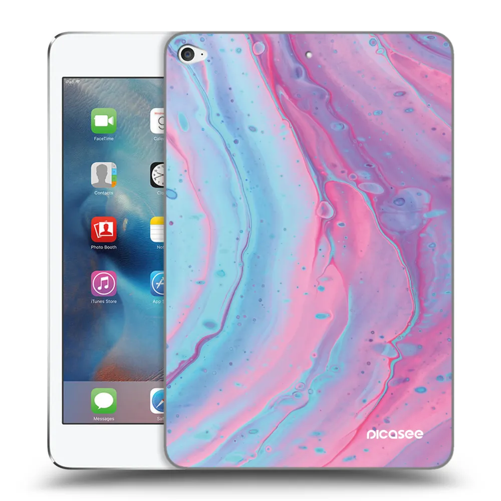 Picasee husă transparentă din silicon pentru Apple iPad mini 4 - Pink liquid
