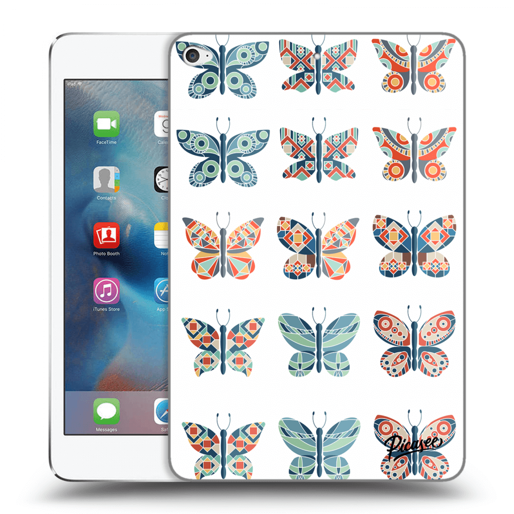 Picasee husă transparentă din silicon pentru Apple iPad mini 4 - Butterflies