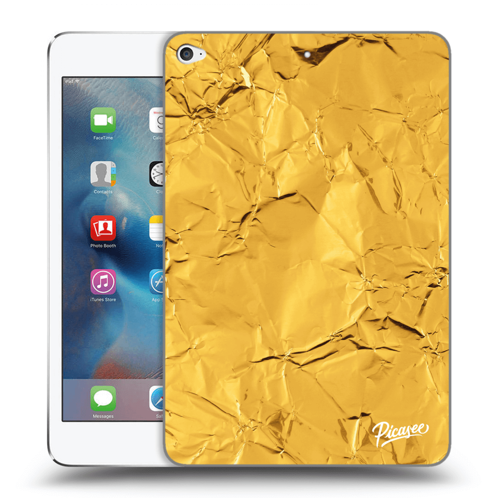 Picasee husă transparentă din silicon pentru Apple iPad mini 4 - Gold