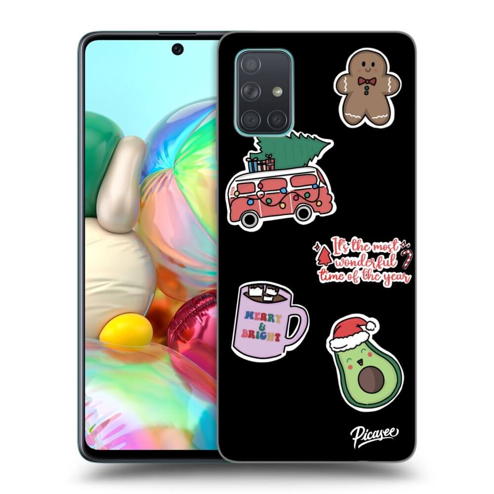Picasee ULTIMATE CASE pentru Samsung Galaxy A71 A715F - Christmas Stickers