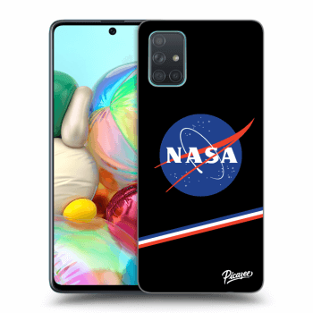 Picasee husă neagră din silicon pentru Samsung Galaxy A71 A715F - NASA Original